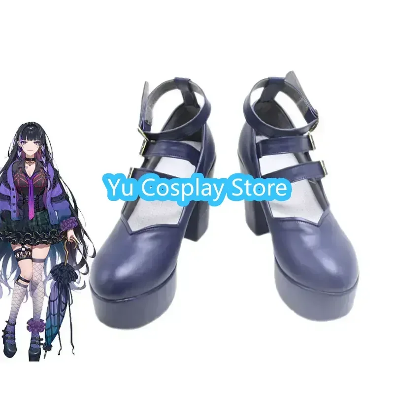 Meloco Kyoran Cosplay Shoes Halloween Carnival Boots VTuber Cosplay Prop PU Leather Shoes Custom Made