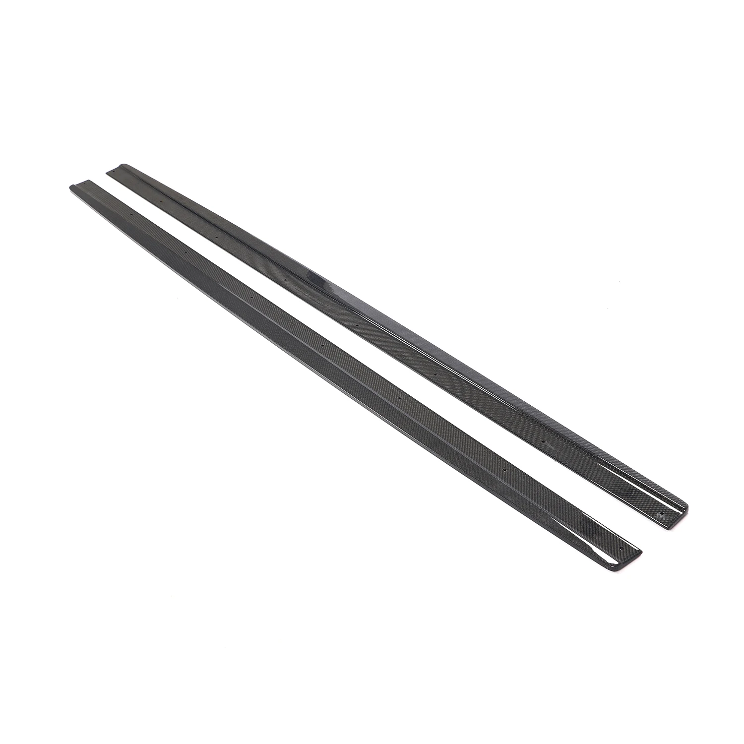 Custom Style RS6 Carbon Fiber Side Skirts Extension for RS6 C7 Typ 4G 5-Door Avant 2013-2018