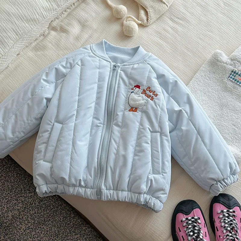 

2025 Winter New Hot Selling Children's Thick Cotton Cute Cartoon Pattern Cotton Clothes