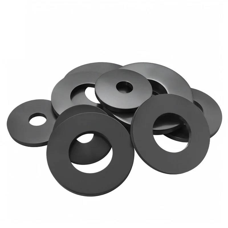Leijiu M2 M2.5 M3 M4 M5 M6 M7 M8 M10 M12 M13 M14 M15~M42 Schwarze Weiche Gummi-Flachdichtung Distanzscheibe Isolierdichtungsring – Detail 5
