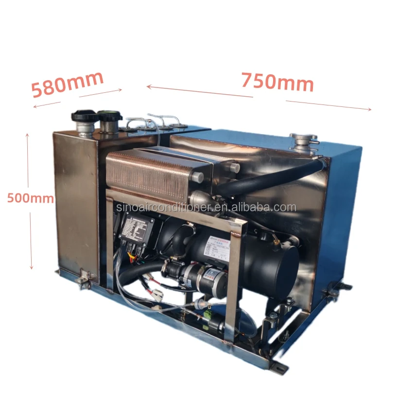 متنقل قافلة سائل التخييم 5KW 12KW 16KW 12V 24V وقوف السيارات كومبي الديزل سخان المياه والهواء ل Truma