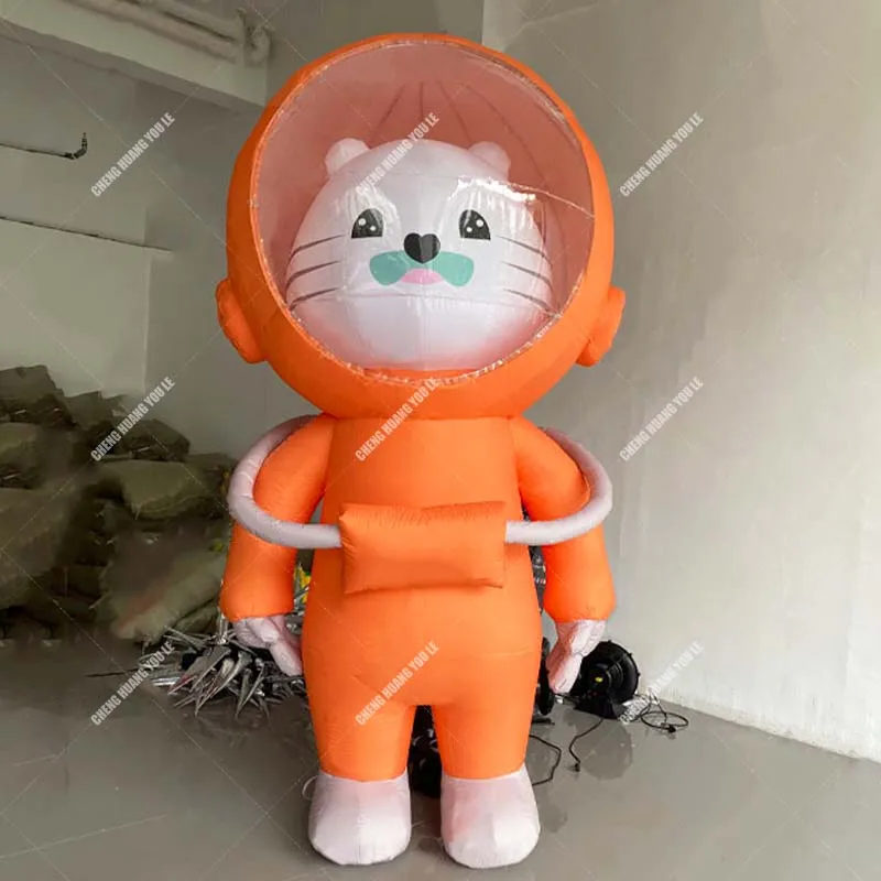 Oxygen Mask Inflatable Tiger,Cartoon Astronaut Tiger Model,Event Advertising Inflatable Decoration