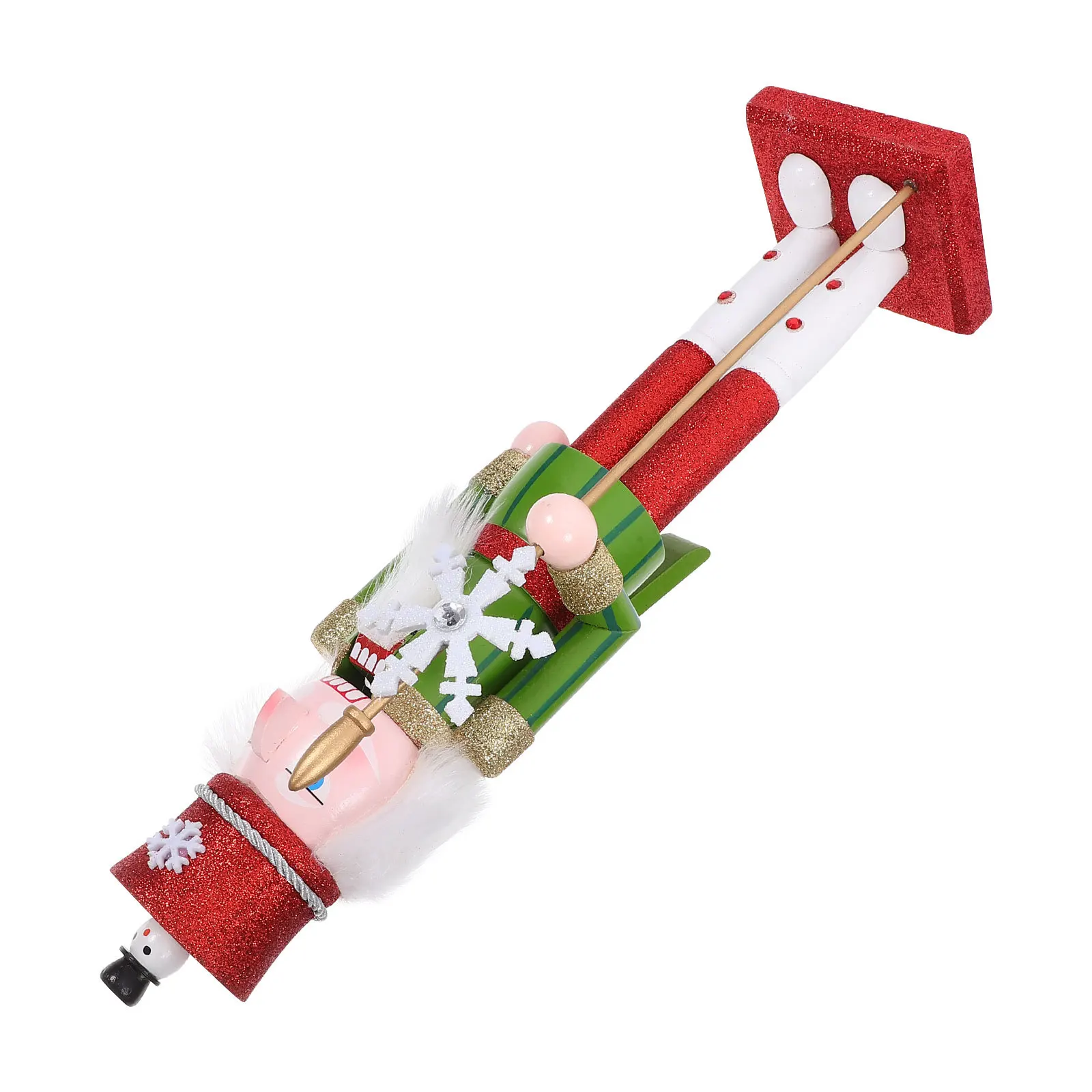 

Christmas Traditional Nutcracker Wooden Statue Desktop Xmas Decoration Craftsmanship Gift Wooden Nutcracker Christmas Gift