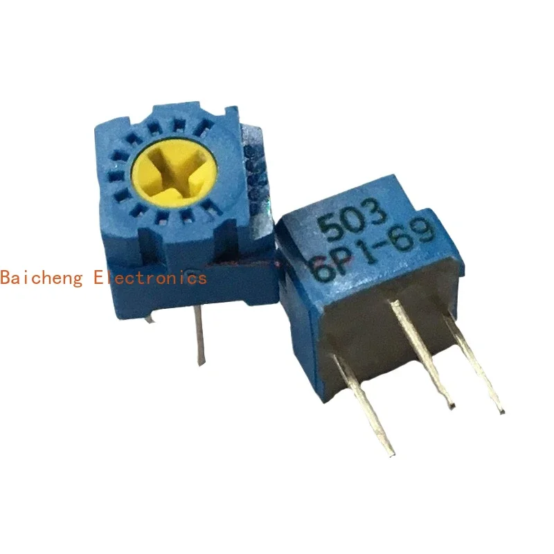 

10PCS Adjustable resistor GF063P precision potentiometer single turn B503 replaces 3362 with full resistance