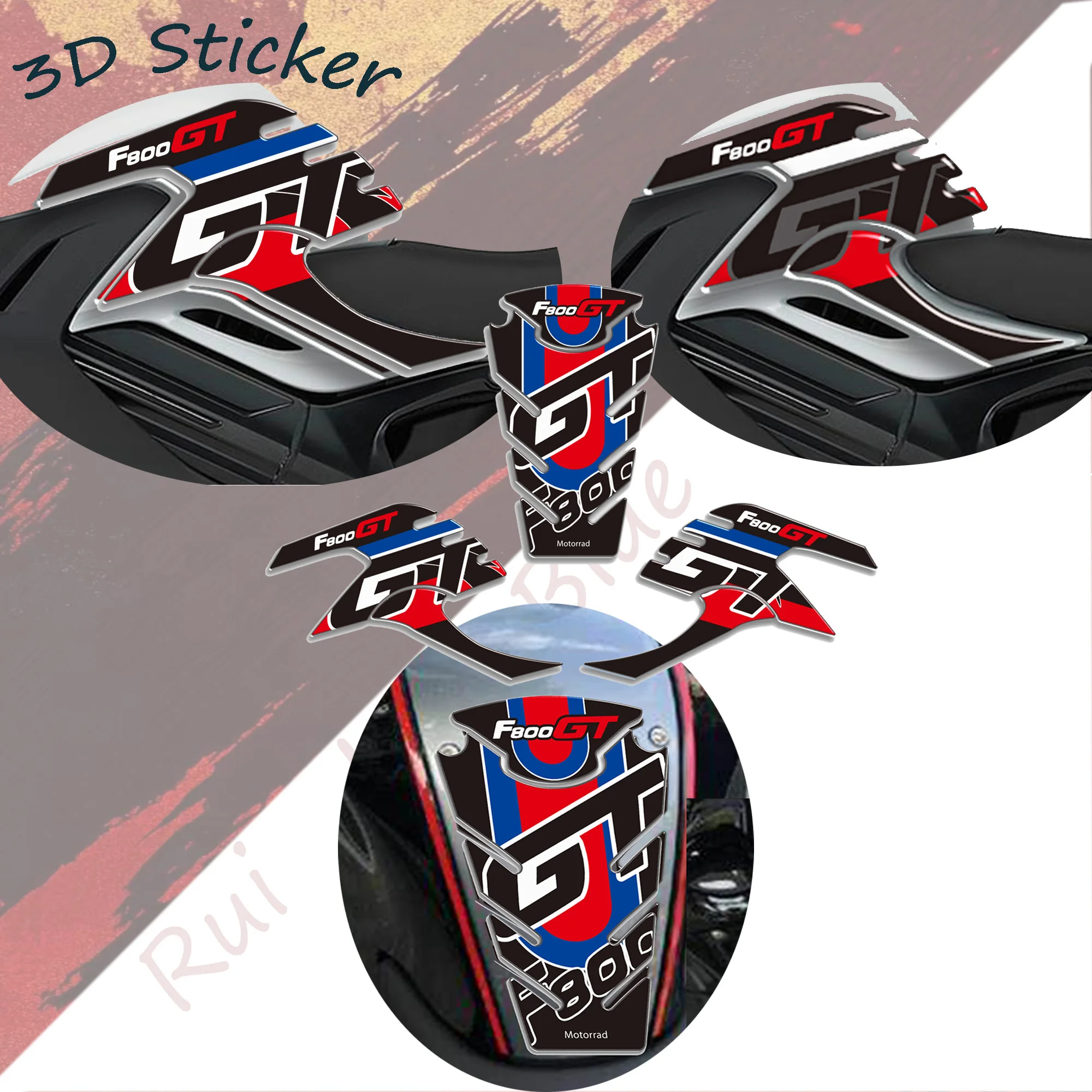 

New Motorcycle stickers kit 3D Gel Resin Tank Pad For BMW F800 GT F800GT 2013-2020 sticker packs Decals Motorcycle Accessories