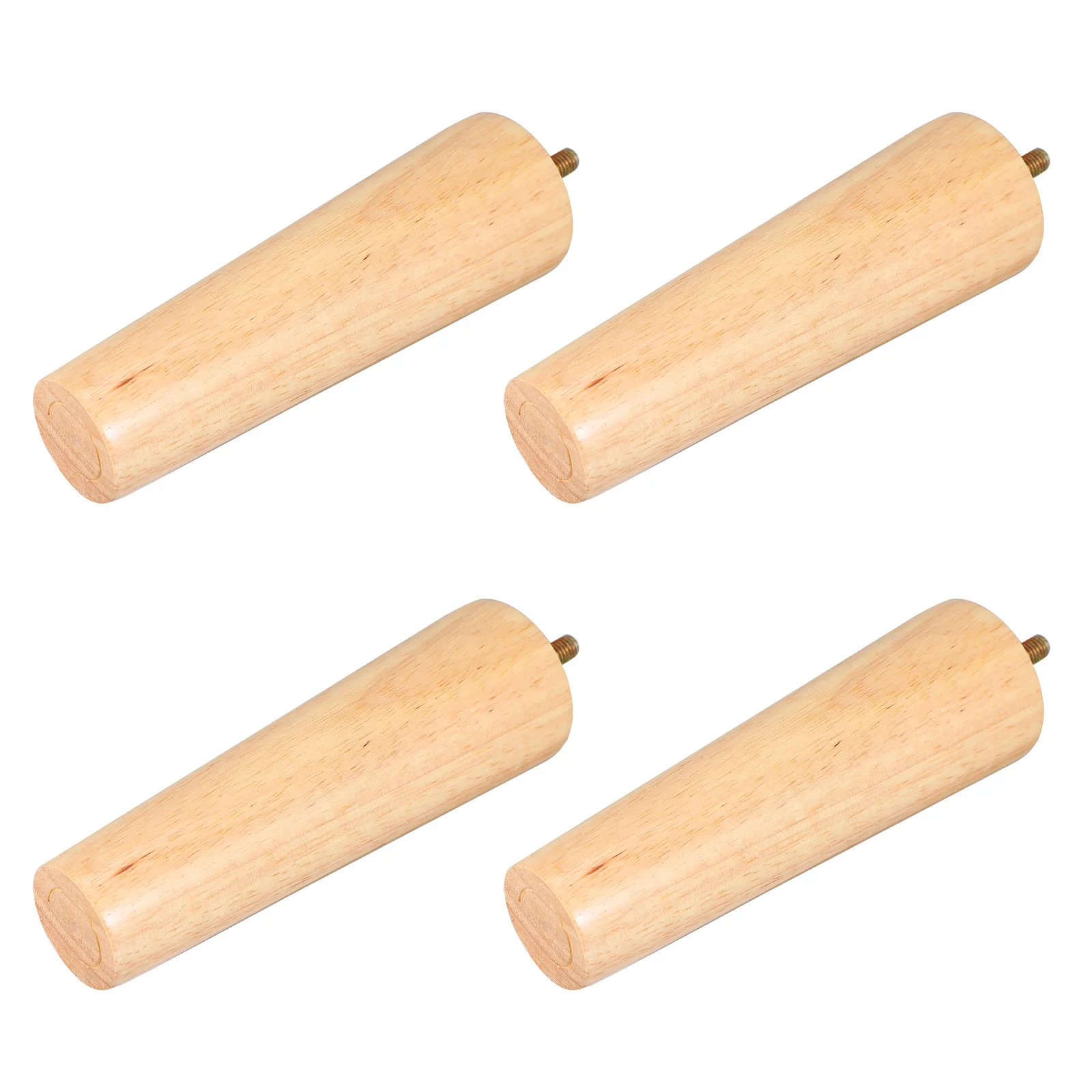 

4pcs Solid Wood Furniture Legs Natural Tapered Sturdy Table Chair Sofa Replacement Legs Floor Protection Non-Slip Wooden Leg For