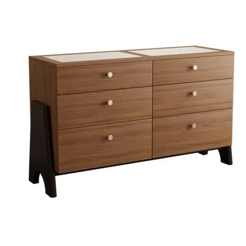 ستة أدراج عتيقة من الخشب الصلب لتخزين غرفة النوم وغرفة المعيشة #1