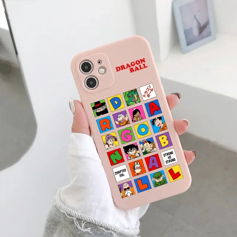 Dragon Ball Cartoon Liquid Applicable IPhone 14/13Pro Mobile Phone Case Apple 11/12 Protective Cover