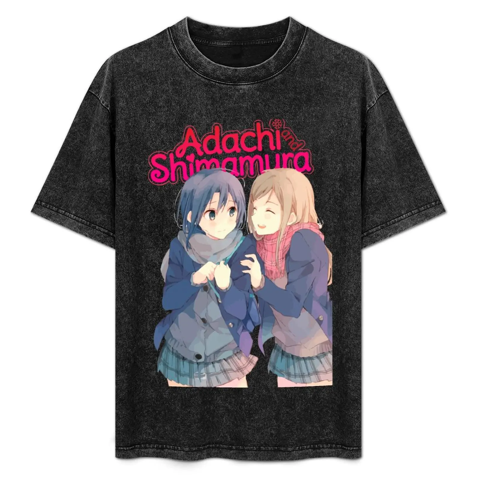 Adachi to Shimamura - Adachi Sakura and Shimamura Hougetsu T-Shirt sublime blue archive anime shirts men