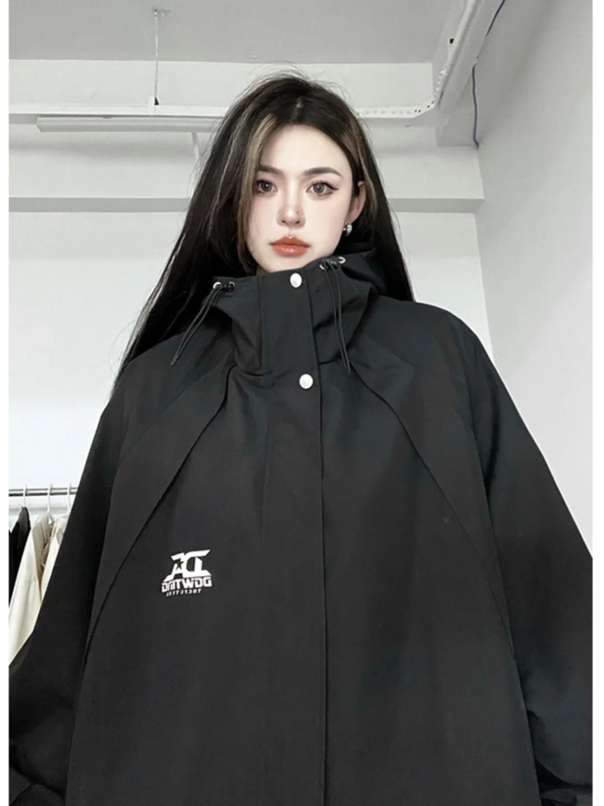 

Мужская рабочая куртка Hipster Sli с капюшоном, функциональная, модная, осенняя верхняя одежда, американский стиль, полиэстер, приталенный крой