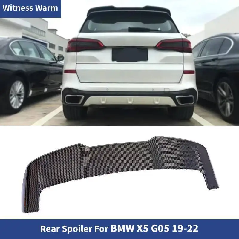 

G05 Black Carbon Fiber Rear Wing Roof Spoiler Lip for BMW G05 X5 Car Body Kit 19-22