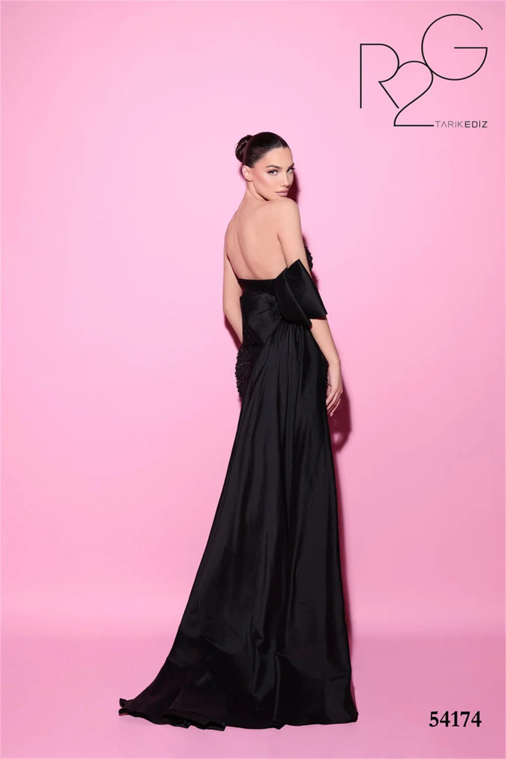 Sansa Formal Glitter Mermaid Sequin Evening Dress Strapless Floor-Length Wedding Dresses Sleeveless Bow vestidos de fiesta 2024