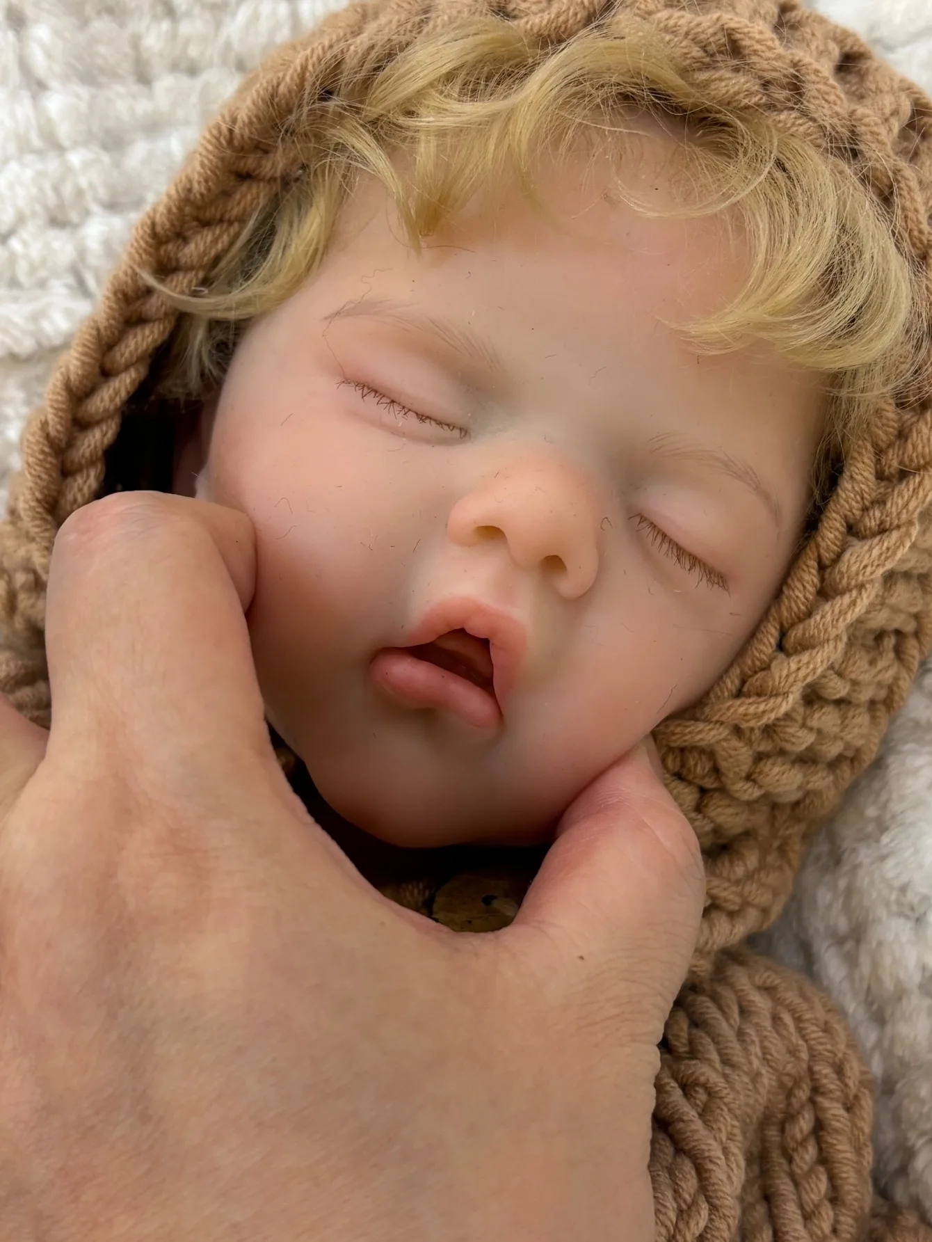 18 بوصة Realista Bebe Reborn de Silicona Sam النوم سيليكون تولد من جديد الصبي لمسة ناعمة الأطفال هدية عيد ميلاد