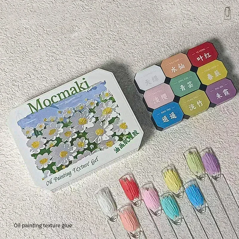 جديد مسمار كريم هلام الرسم هلام لصق ثلاثية الأبعاد النفط اللوحة الملمس النحت الورنيش النقش مسمار الفن هلام مانيكير الزينة