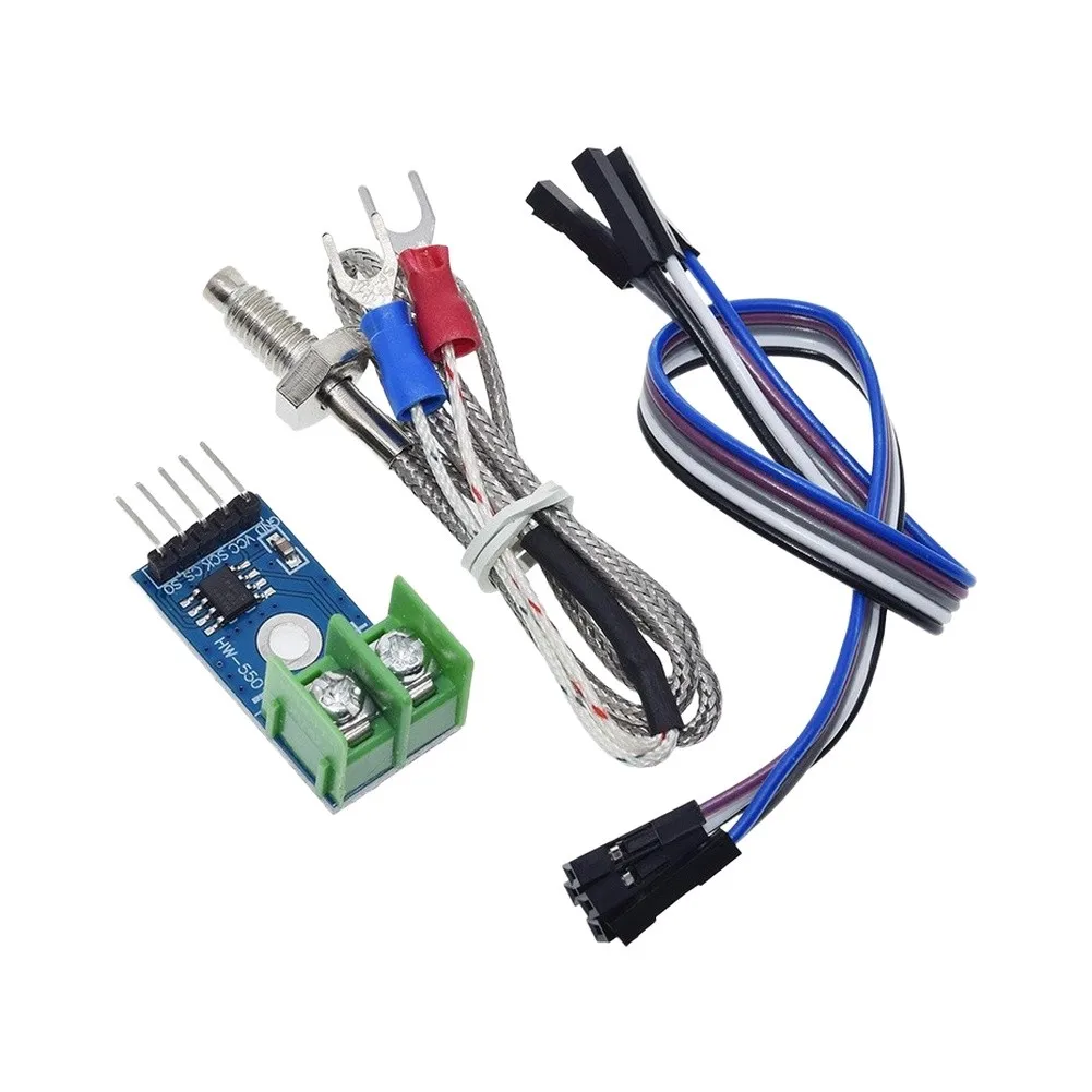 High Resolution Temperature Sensor Sensor Digital Temp Probe Blue K-Type Thermocouple Cold Junction Compensation