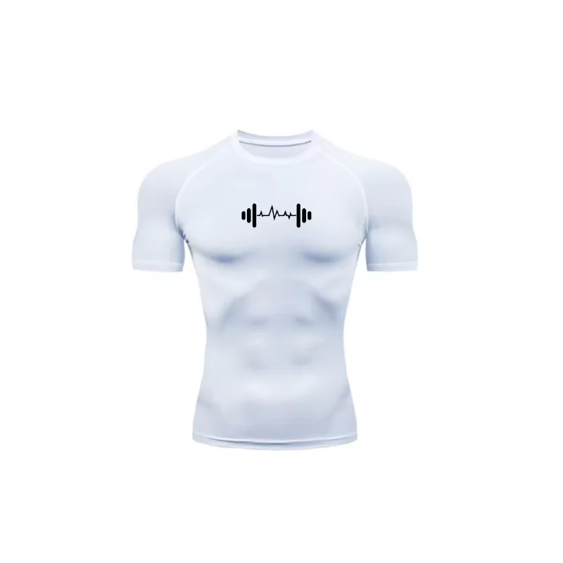 

Men Running Compression T-shirt Short Sleeve Sport Tees Gym Fitness Sweatshirt Male Jogging Tracksuit Homme Athletic Shirt Tops