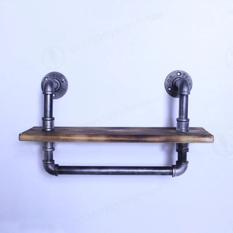 industrial-retro-iron-pipe-wall-shelf-farmhouse-wall-mount-bookshelf-display-rack
