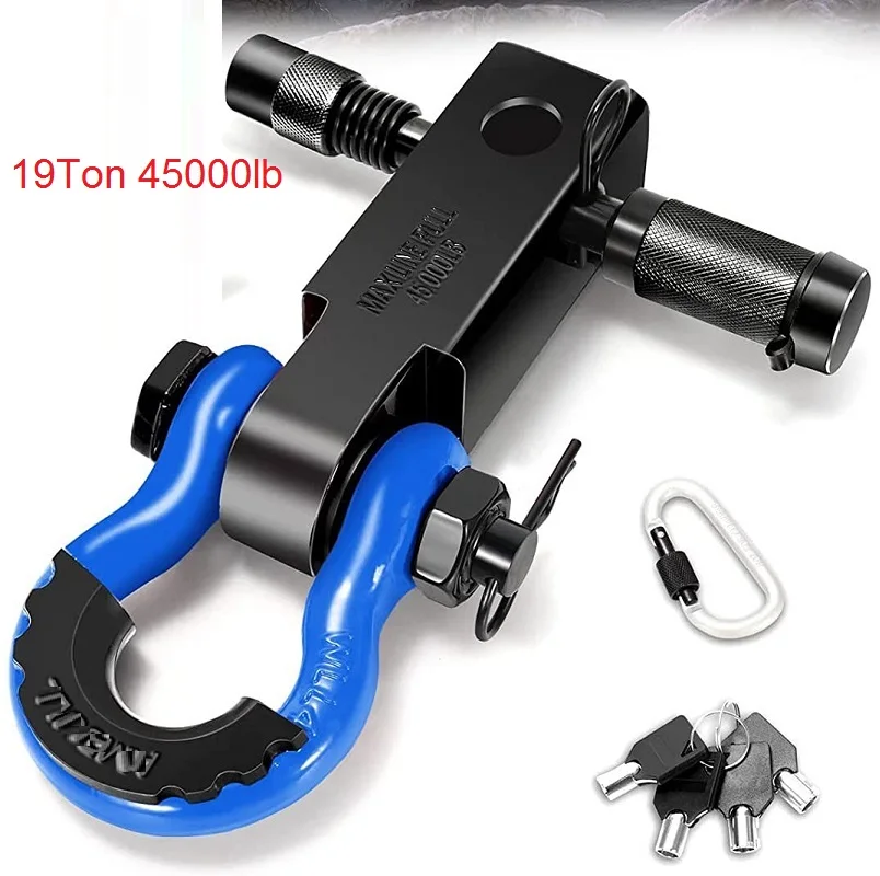 19T 42000lb long Solid Trailer arm hook, hooligan fast off-road vehicle after reloading the bar, motor boat traction connector