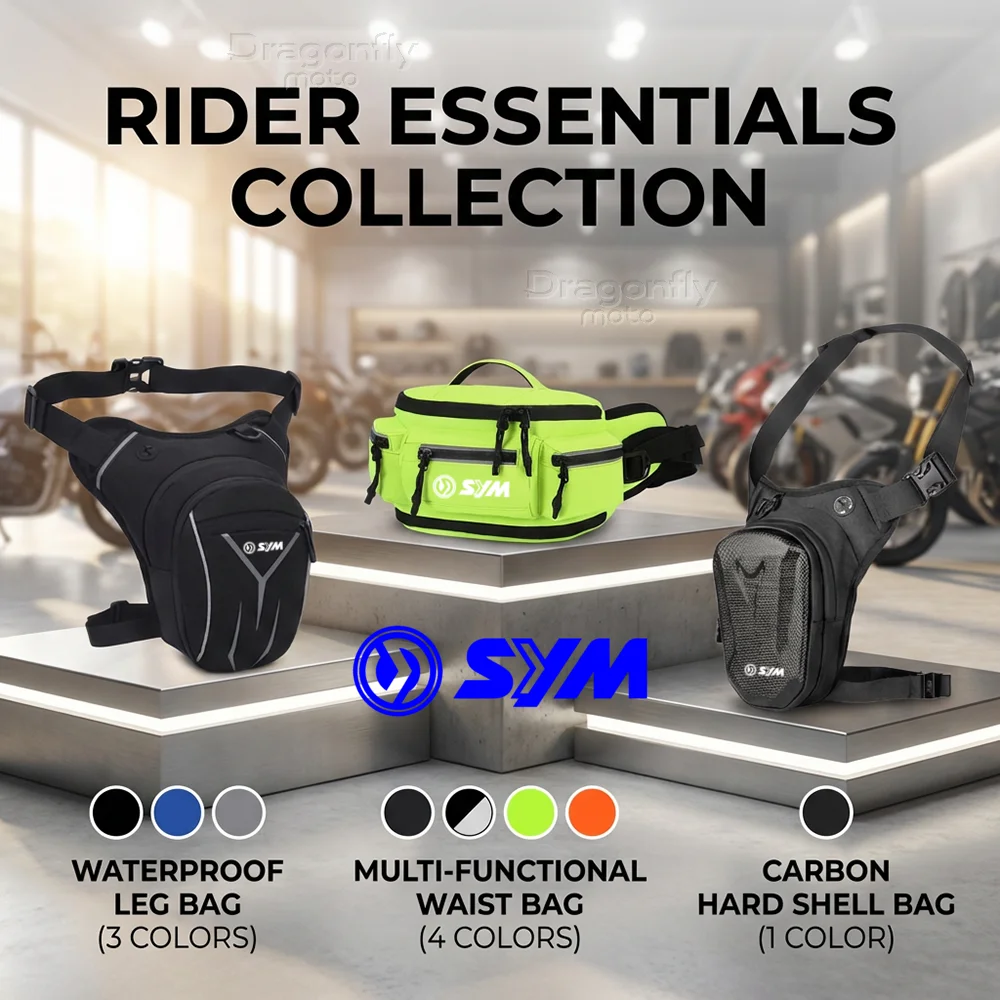For SYM JP150 GR125 fiddle 3 FNX150 maxsym 400i 600i Motorcycle Leg Bag Waterproof Rider Waist Bag Cycling Bike Crossbody Bag