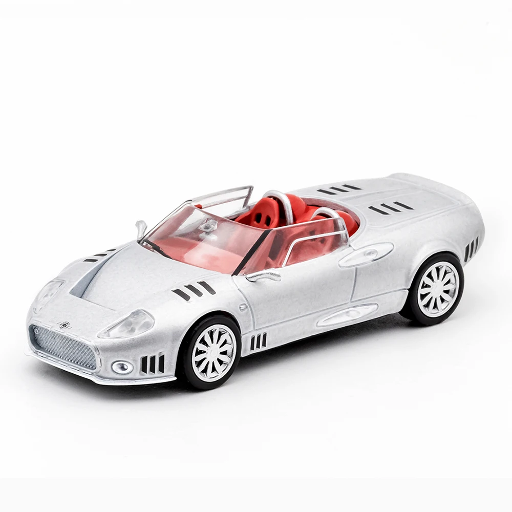 DCT 1/64 Spyker C12 Model Sports Car Vintage Cars JDM Vehicle Diecast Car Collection Toy Station Vehicle