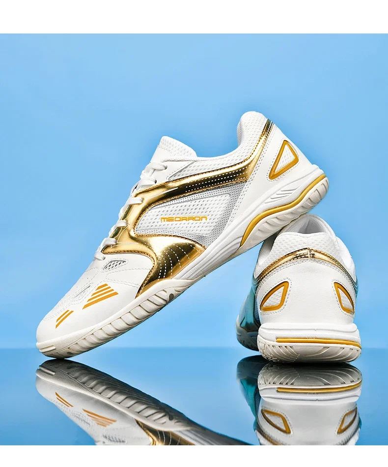 Neue Tischtennisschuhe für Herren und Damen, Leichtgewichtig, für Innen- und Außentraining, Komfortabel und Atmungsaktiv, Marken-Sneakers – Detail 14