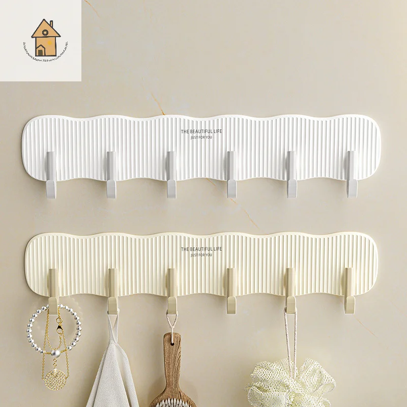 

Door Hanging Hook Multi Row Dormitory With Strong Adhesive Walls Kitchen And Bathroom With No Drilling Hooks Home Organization