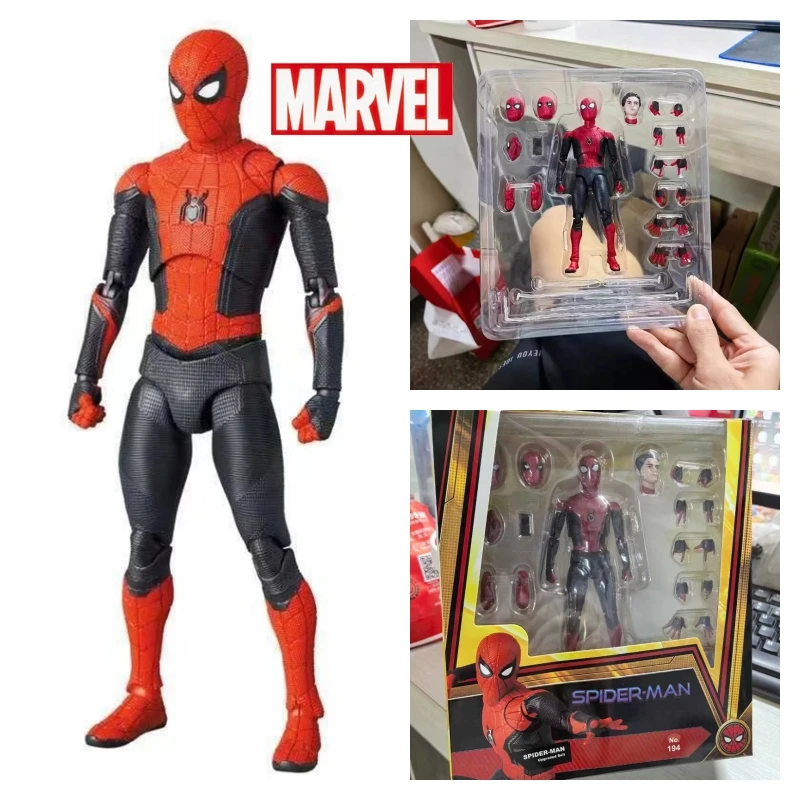 

Экшн-фигурки Mafex 194 человек-паук, игрушка 1/12 том Голландия, Человек-паук, боевой костюм, подвижные фигурки, коллекционные модели