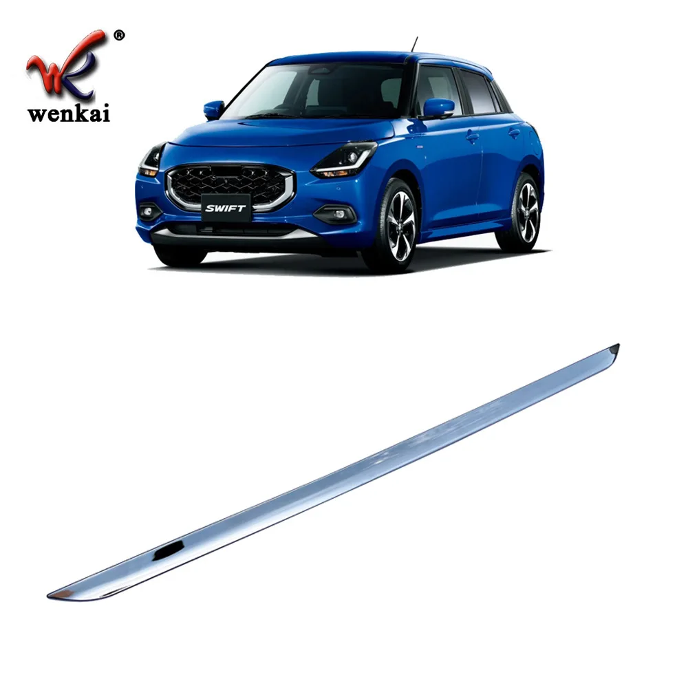 Car Styling Trunk Tailgate Trim For 2024 Suzuki Swift ZC/ZD Chromium Accessories