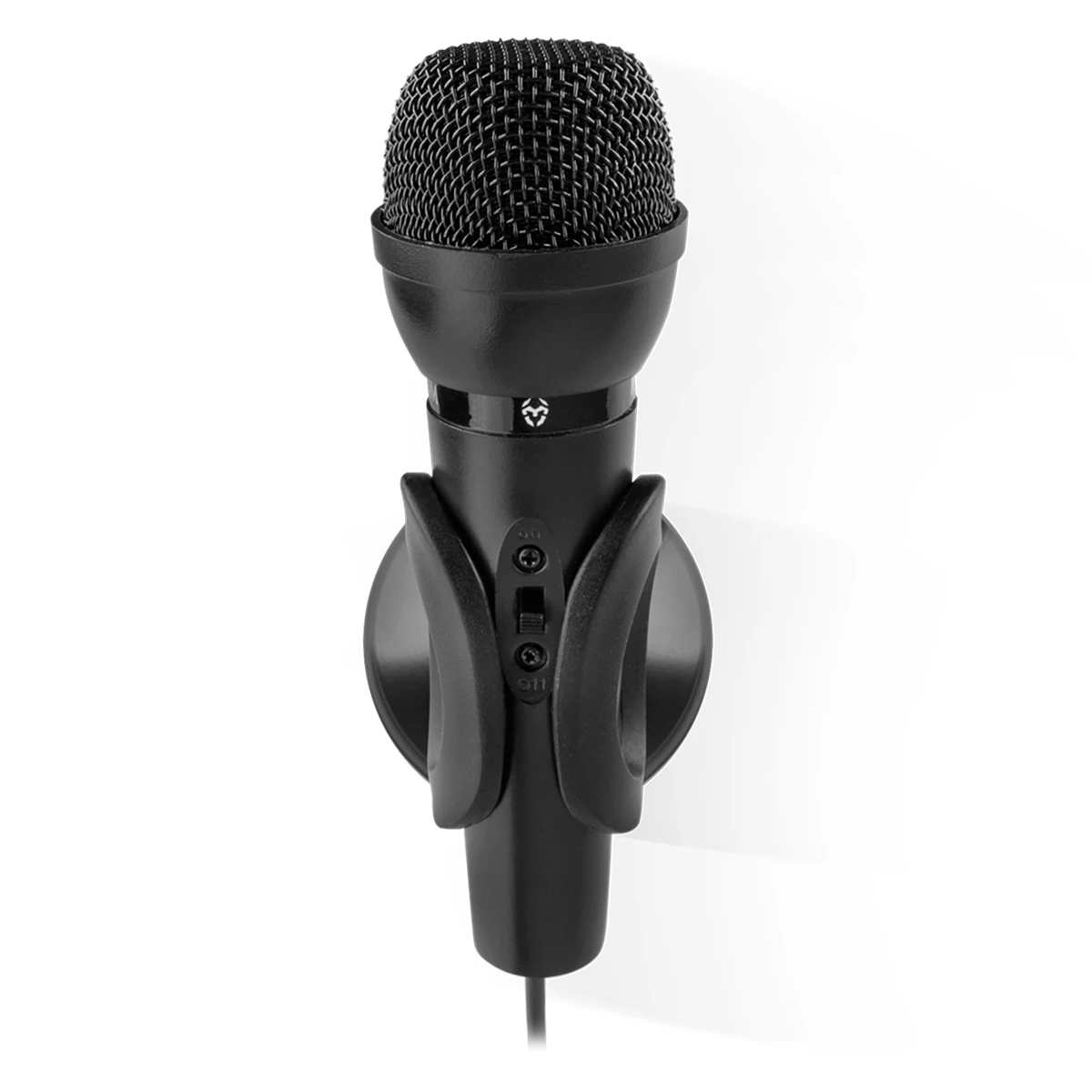 Krom kyp-microfone para jogos, omnidirecional, 3.5mm jack, cor preta