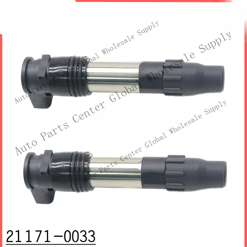 L+ 21171-0033 2pcs NEW For Kawasaki Ninja 300 EX300A IGNITION COIL 13-19 211710033