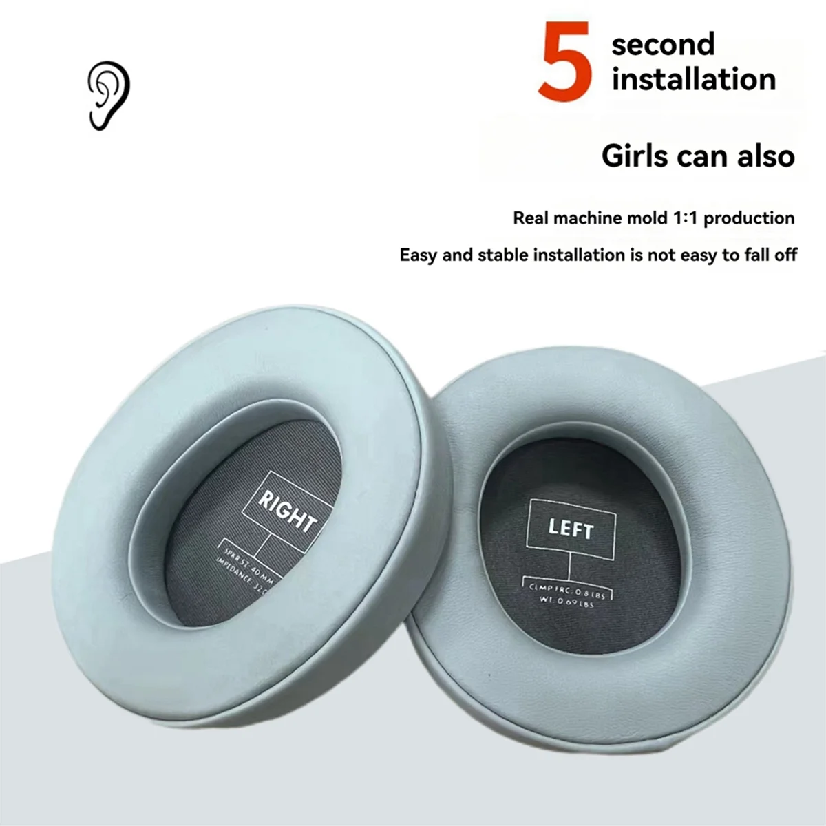 시리즈 헤드폰용 헤드폰 커버 이어패드 이어폰 커버 귀마개 헤드폰 스폰지 커버 교체 액세서리