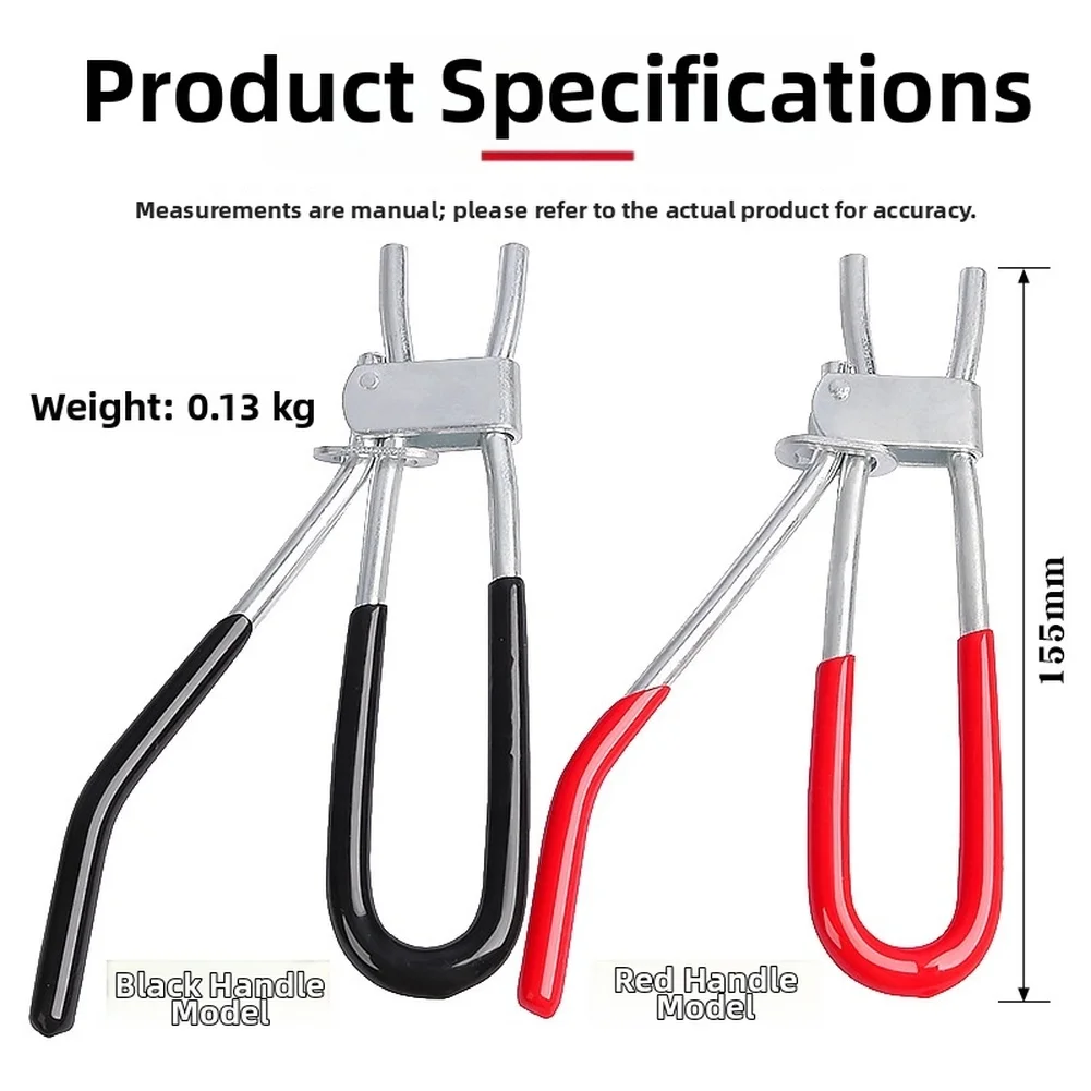 1pc Alloy Oil Pipe Clamp Pliers Non-Slip Handle For Automotive Brake Fuel Hose Repair Hand Tool