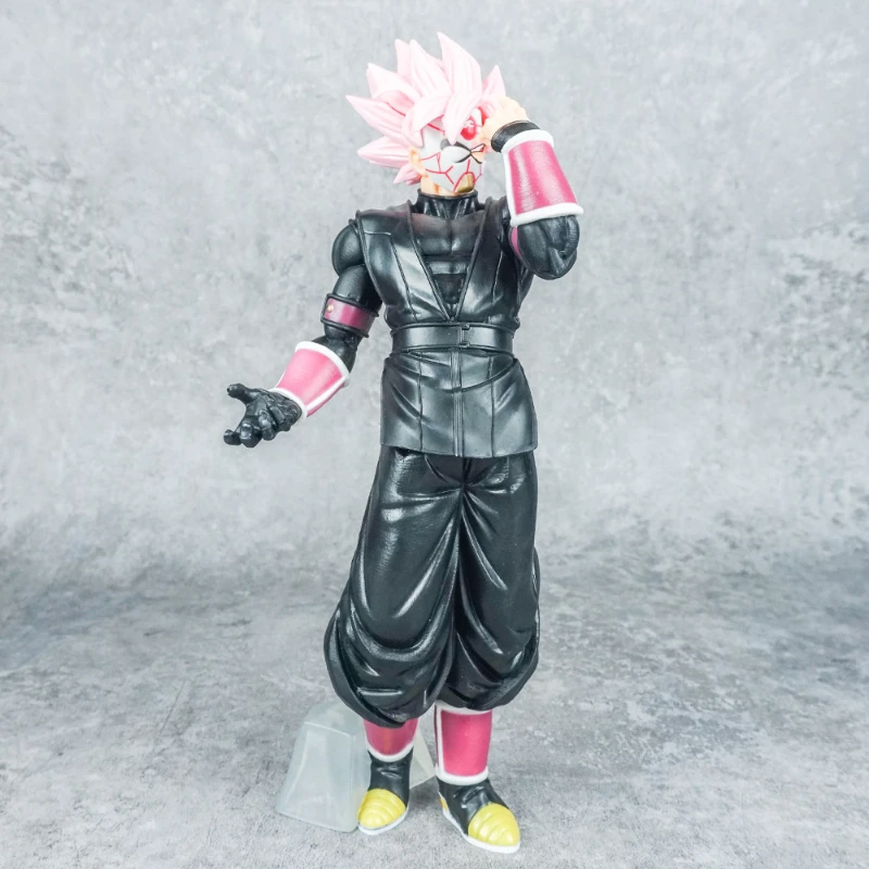 

27cm Dragon Ball Saiyan Handmade Anime PVC Action Character Statue Peach Red Mask Wukong Edition Collection Model Toy Gift