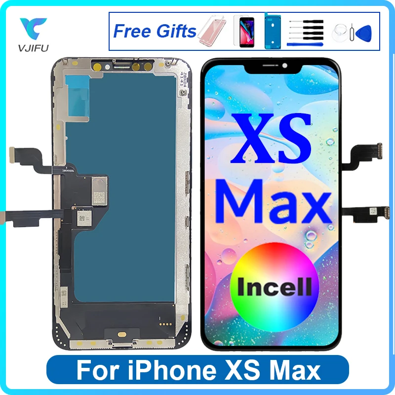 

OLED LCD For iPhone XS MAX Display Screen With 3D Touch Digitizer Assembly For iPhone X XS 11 INCELL Ecran Replacement Repair