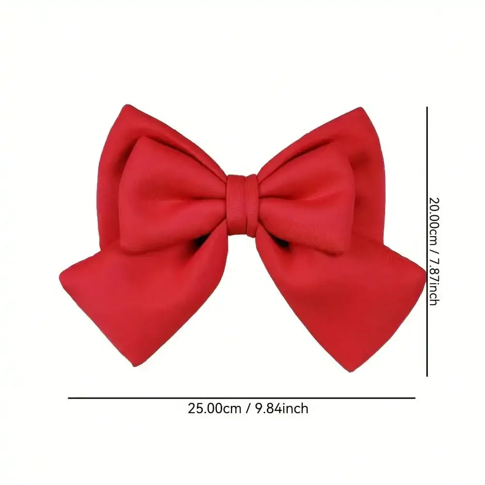 Cute Adjustable Bow Helmet Decor - Polyester Cotton Accessory for Motorcycle/Bike - Universal Fit Gift for Girls