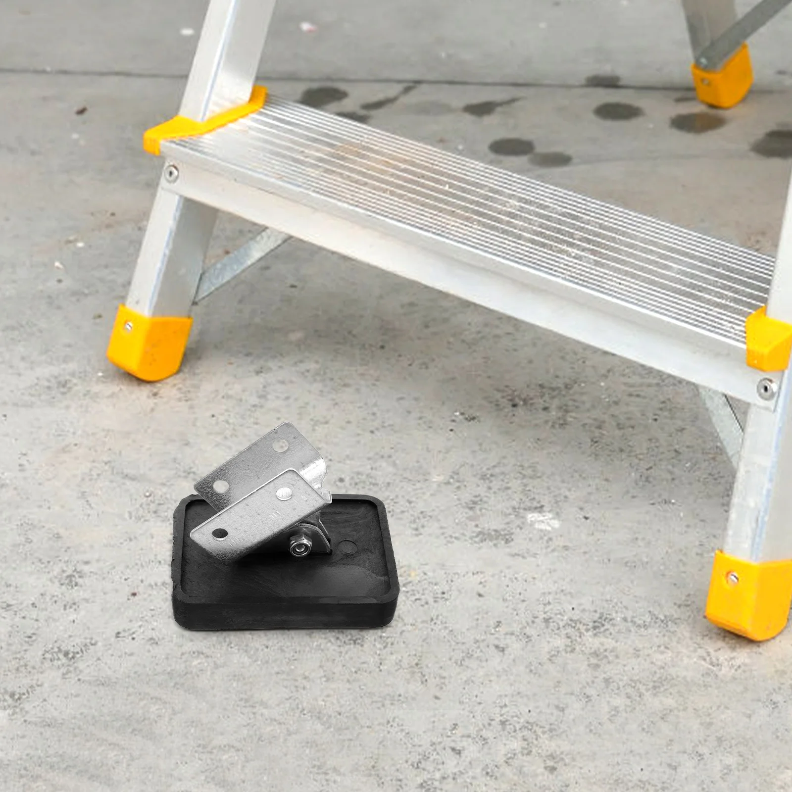 Heavy-Duty Thickened Rubber Foot Pad Ladder Foot Stabilizer Retractable Non-Slip Folding Step Ladder Protective Cushion