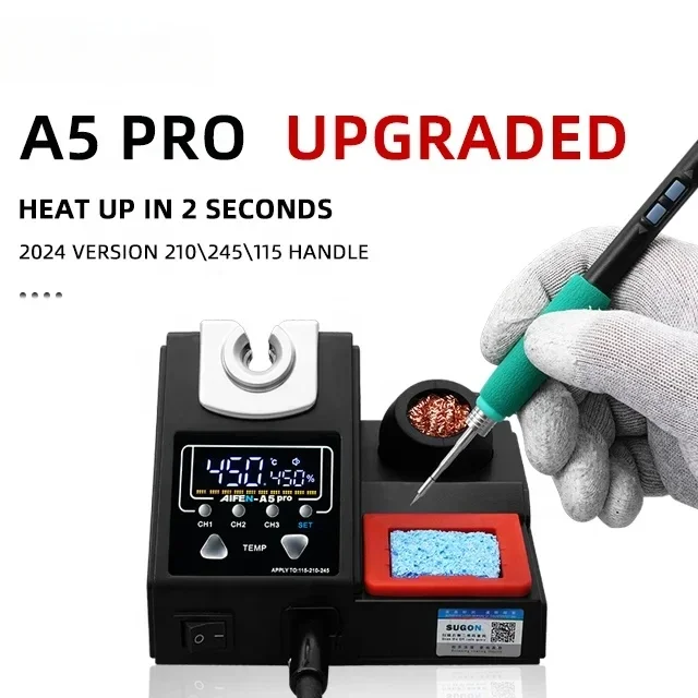 120W Digital Soldering Station Using 115/210/245 soldering iron tip Soldering Iron Handle control Rapid heating