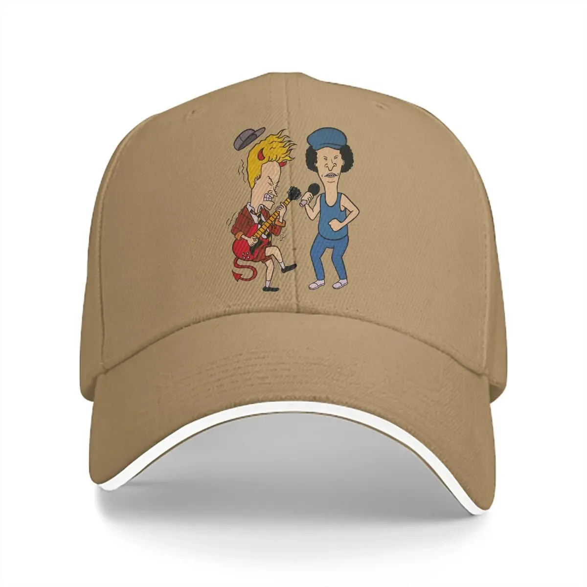 Pure Color Dad Hats Beavis and Butthead Funny Sarcastic Cartoon Musik is Life Casual Hat Sun Visor Caps  Peaked Cap