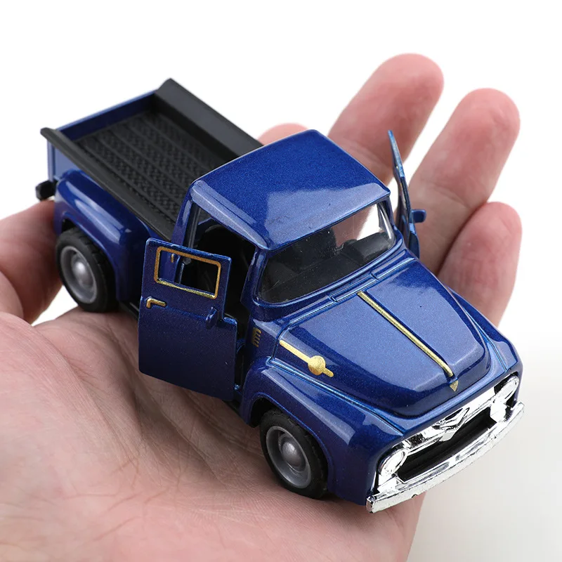 Maßstab 1/38 Mini Retro Simulation Pickup Truck Modell 11 cm Legierung Pull-Back Diecast Fahrzeug Auto Modell Junge Spielzeug sammlung Geschenke