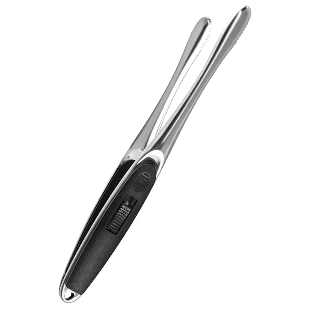 

Stainless Steel Food Tongs 10 Inch Black 304 BBQ Clamp Grilling Cooking Kitchen Tools Lightweight Easy Storage