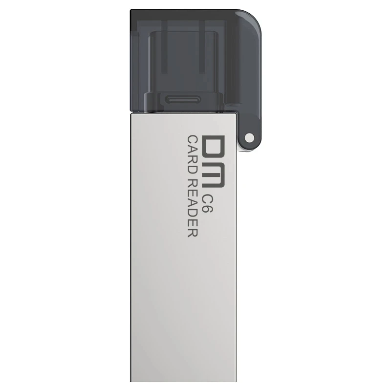 Lettore di schede USB C DM CR006 Lettore di schede multimemoria Micro SD/TF Type C per MacBook o smartphone con interfaccia USB-C