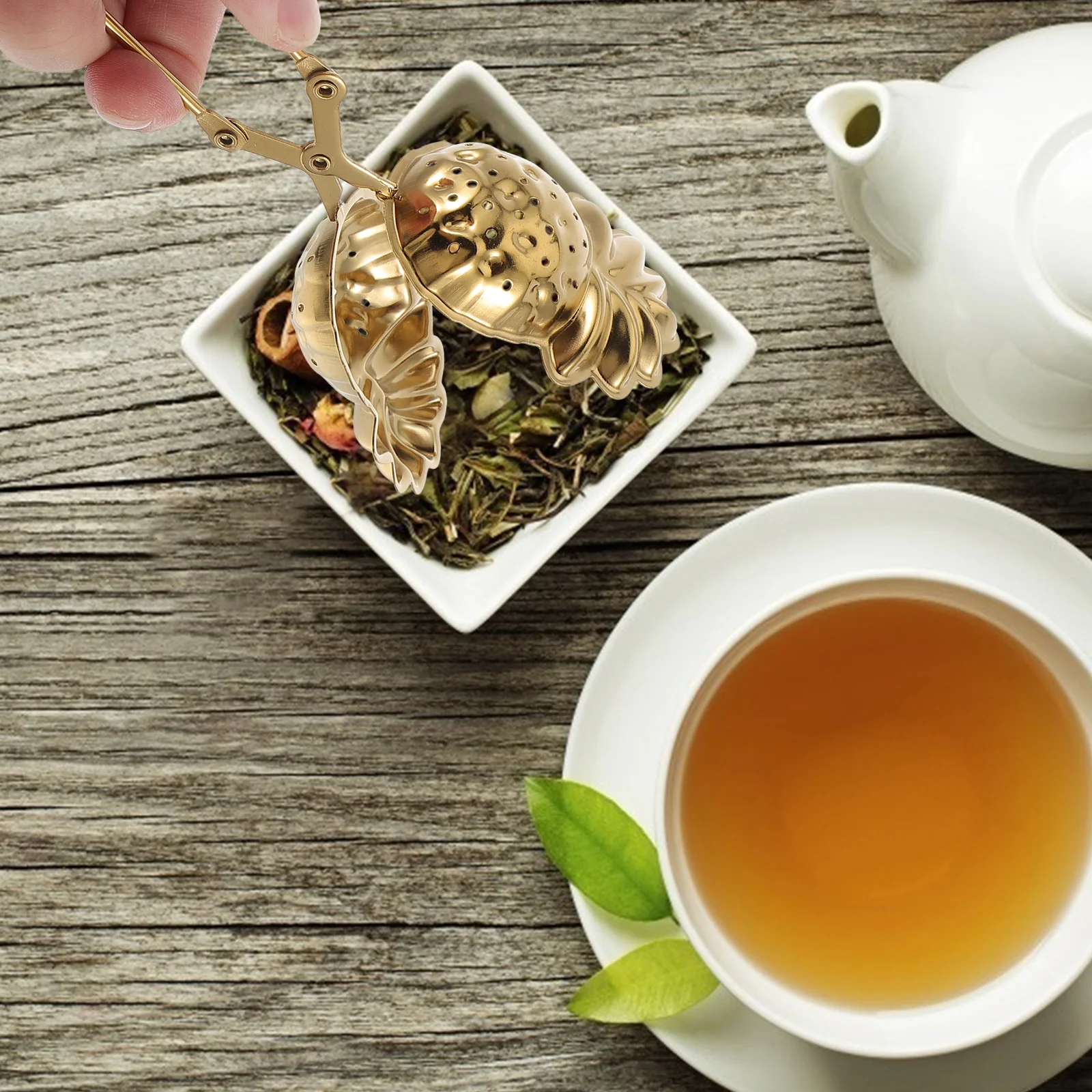 2pcs Stainless Steel Filter Strainer Home Kitchen Infuser Tool For Loose Leaf Making Tea Accessory Filter Basket Tea Leaves