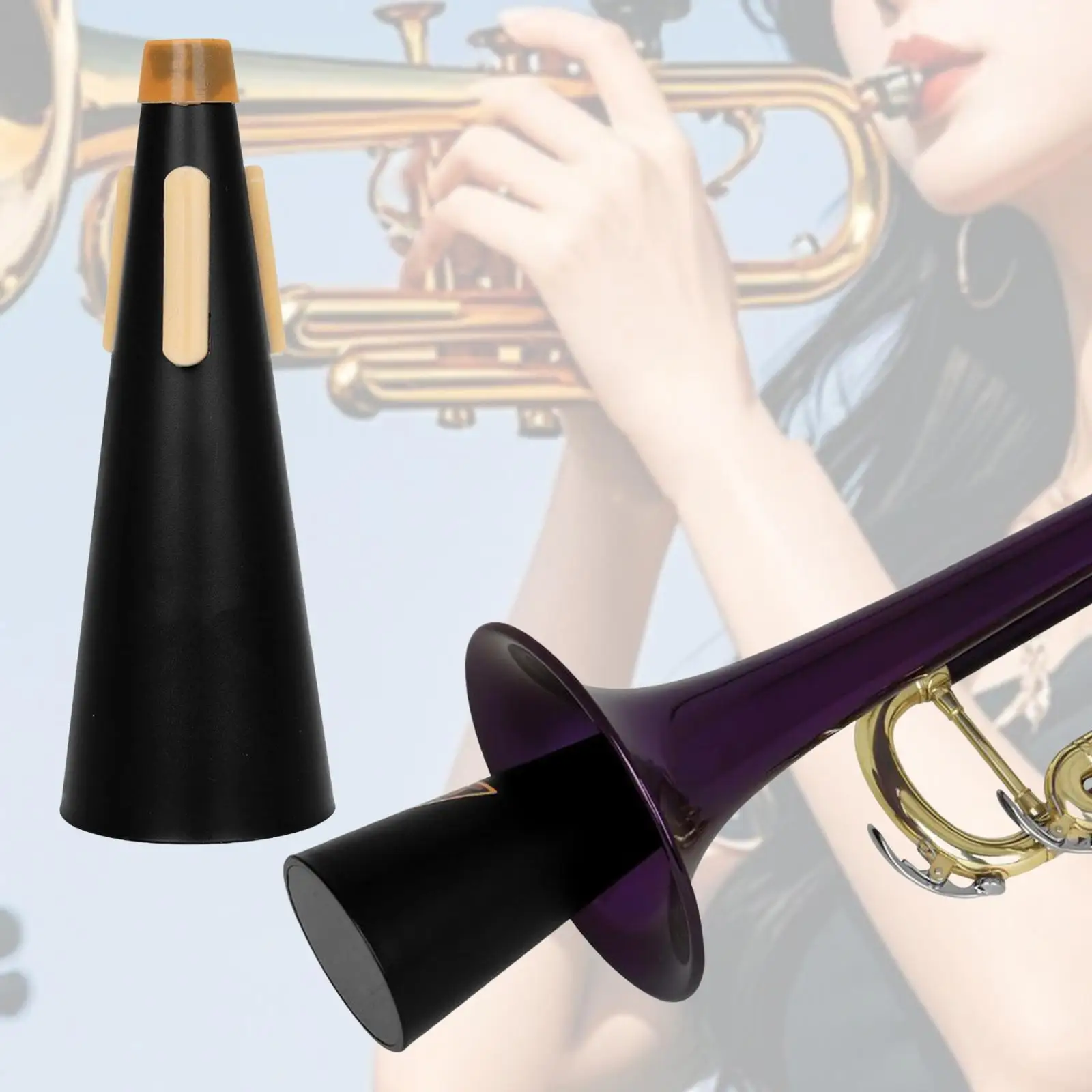 

Trumpet Practice Mute Silencing Professional Portable Stage Performance Straight Mute for Trumpet for All Kinds of Trumpets