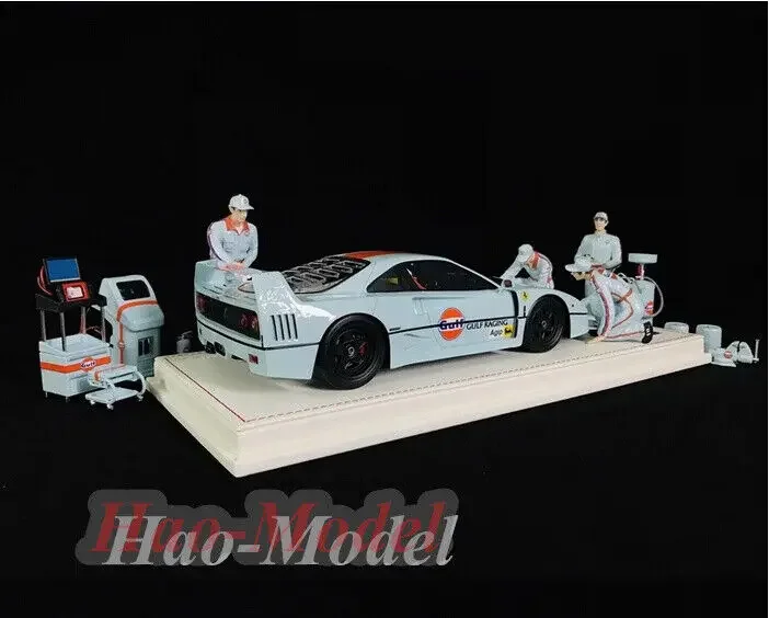 Vip Scale Models 1/18 For Ferrari F40 Gulf Resin Car Model Diecast Simulation Toys Boys Birthday Gifts Hobby Display Collection