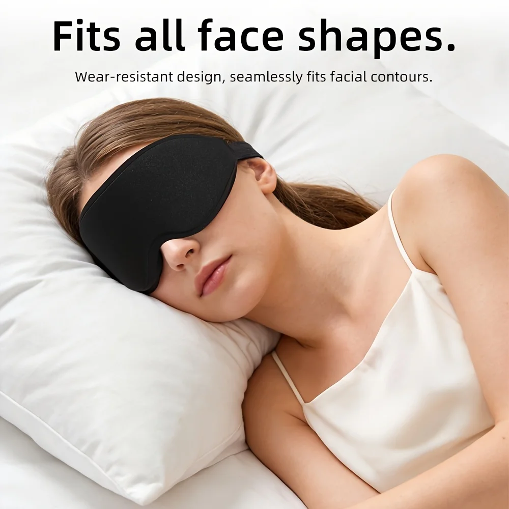 New 3D Contoured Sleep Mask Breathable No Pressure Eye Shade for Men Women Students Nap Travel