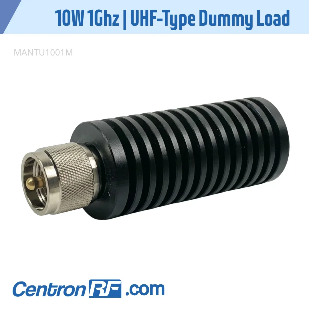 Connettore Maschio PL259 UHF RF POWER 5W/10W/25W/50W/100W 50 Ohm DC-1GHz per Carico Fittizio