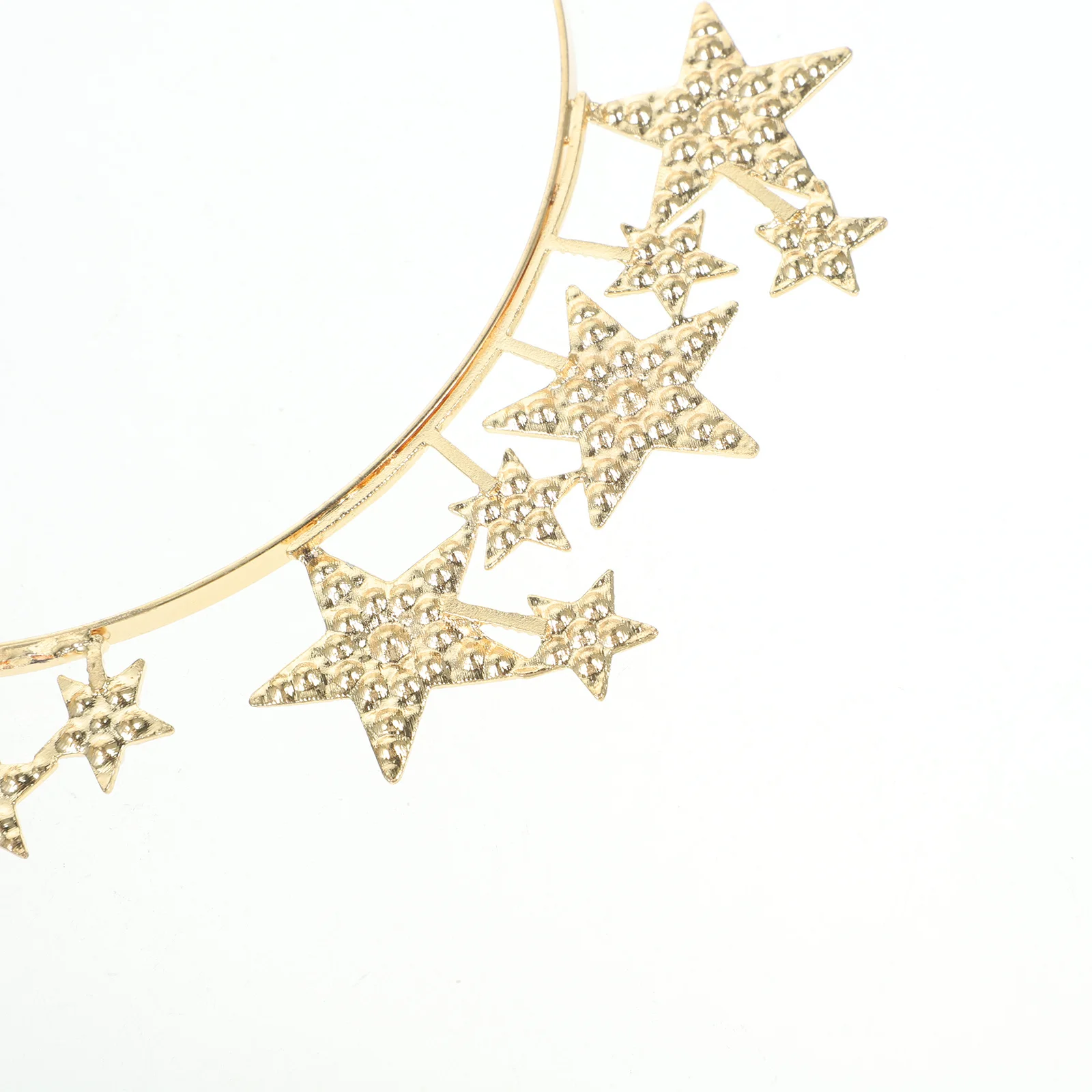 

Rhinestone Star Headband Alloy Crown Shiny Bridal Wedding Birthday Hair Ornament Chic Goddess Headpiece for Women