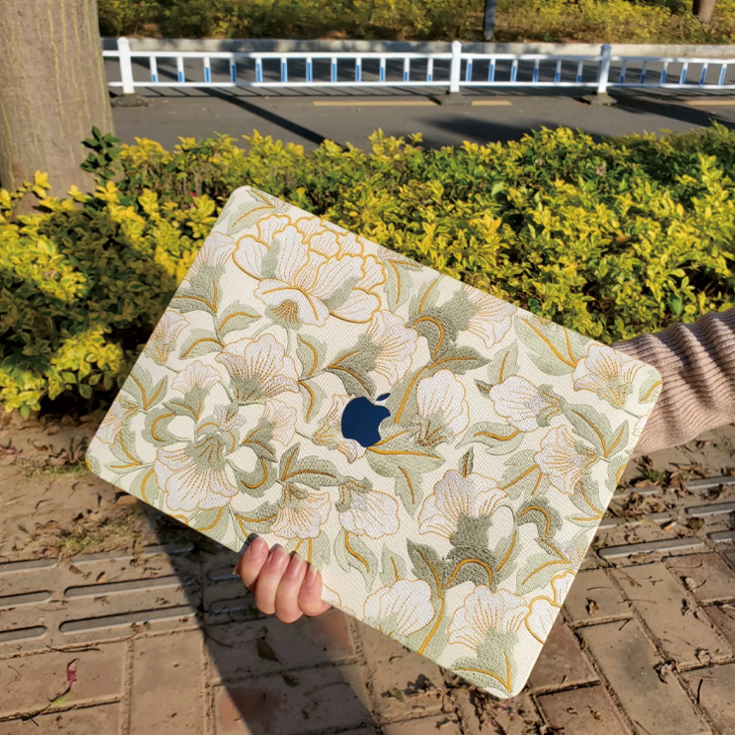 Case for Macbook Air M2 M1 Pro 13inch NEO compatible with M3 15 Mac Hard Shell Retina A2681 Laptop Embroidered Style Cover