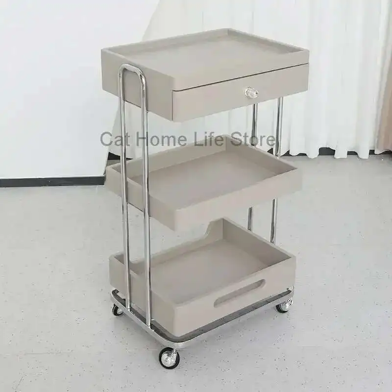 Trolley Hair Spa Cart Salon Trolley Luxury Moving Rolling Barber Makeup Organizador Beauty Salon Trolley For Beauty Equipmen