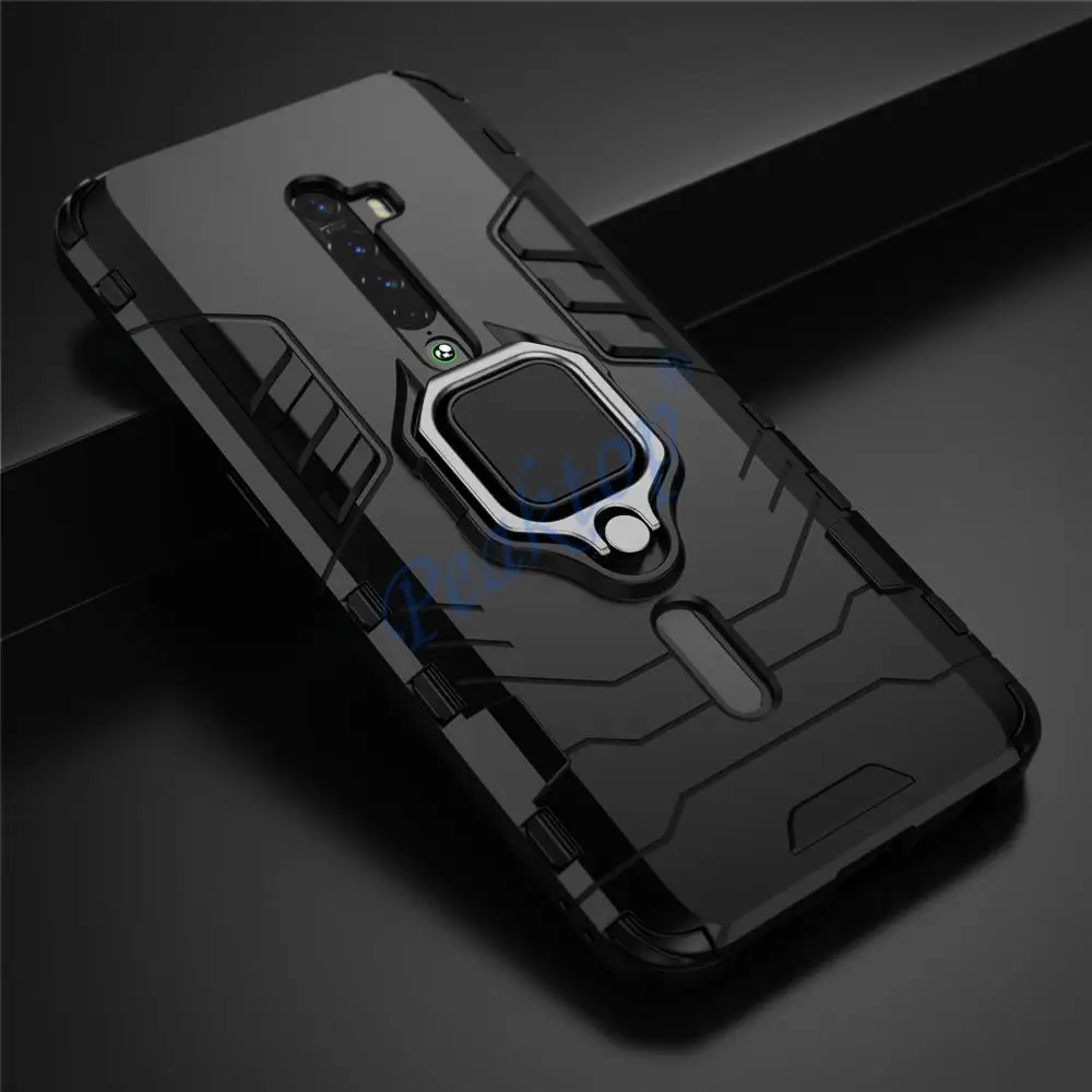 Dla OPPO Reno 2 Z 2Z 2F Case magnetyczny samochód pierścień odporny na wstrząsy pancerz etui na OPPO Reno 2Z 2F 2 Z RenoZ Reno2 Reno2F Reno2Z Coque